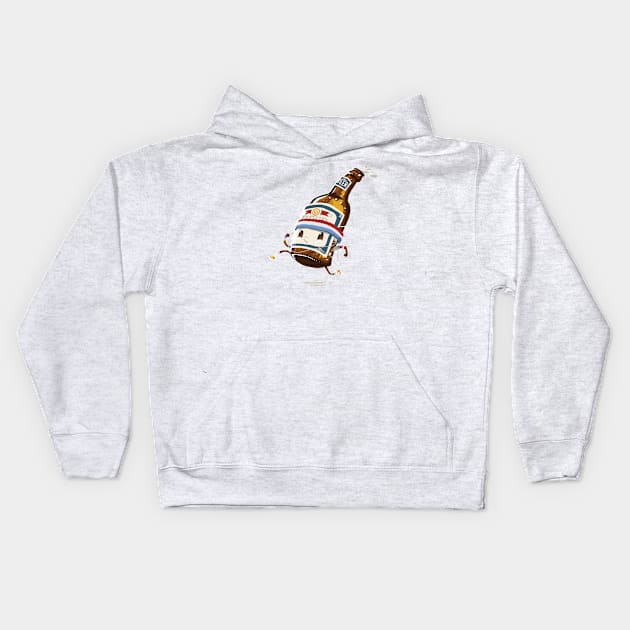 Beer Run ( Collaboration with Stacy Eyles) Kids Hoodie by goliath72